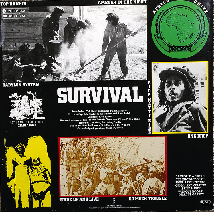  BOB MARLEY Survival в продаже