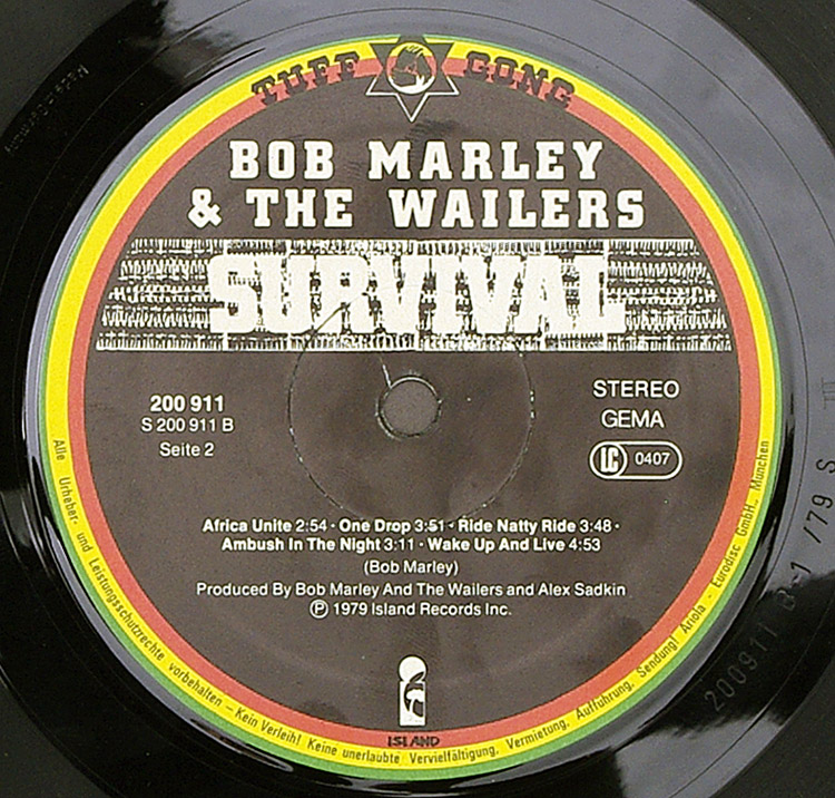  BOB MARLEY Survival в продаже