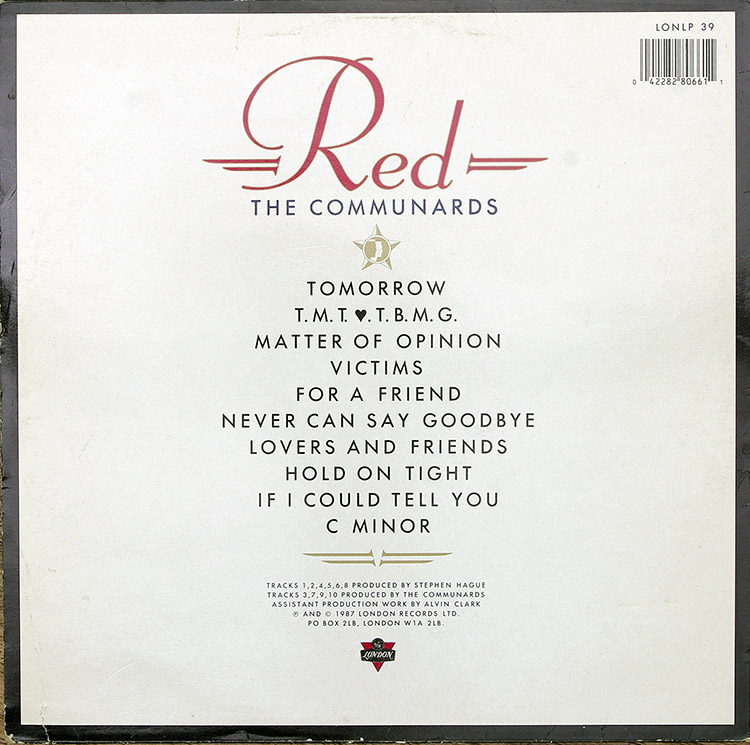  THE COMMUNARDS Red в продаже