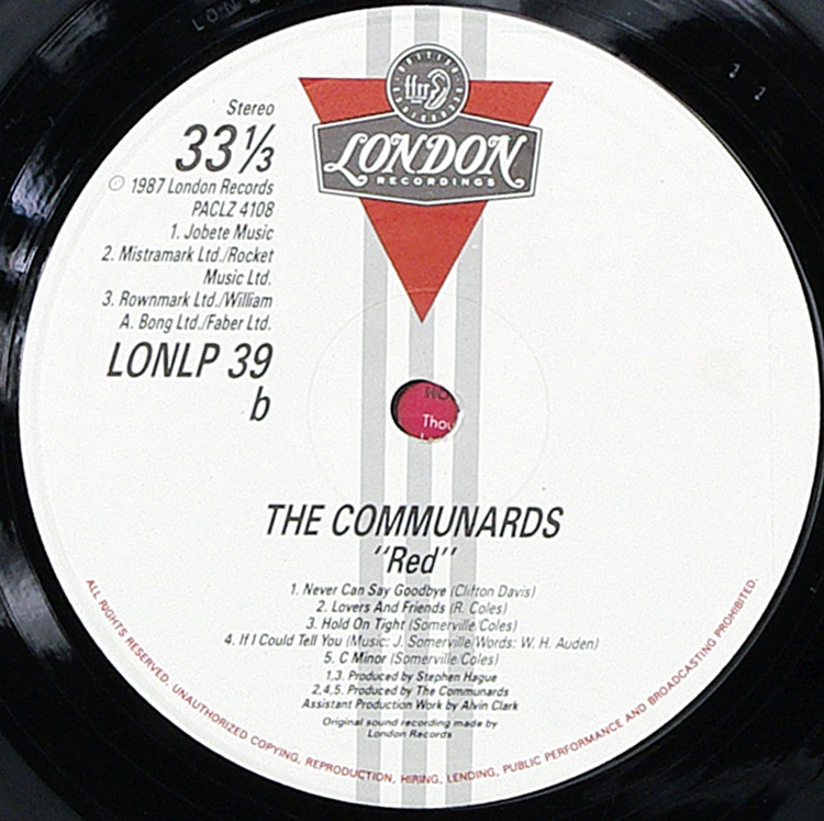  THE COMMUNARDS Red в продаже