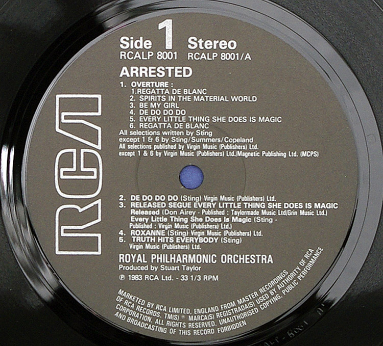  The Royal Philharmonic Orchestra & Friends Arrested (The Music Of The Police)  в продаже