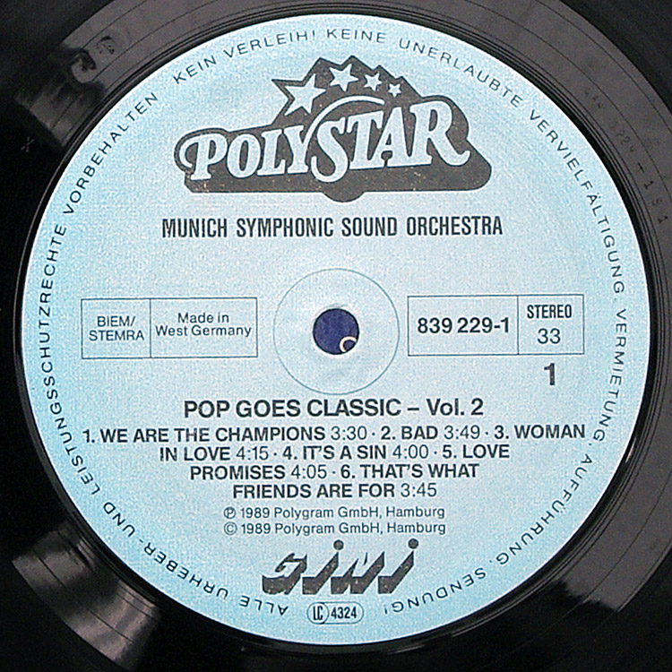  Munich Symphonic Sound Orchestra The Sensation Of Sound - Pop Goes Classic Vol. 2  в продаже