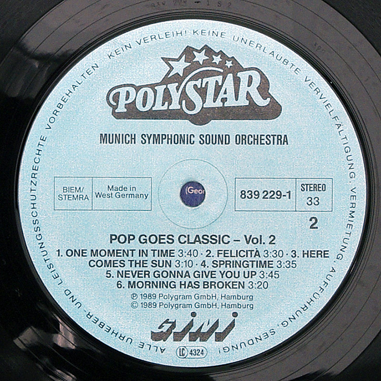  Munich Symphonic Sound Orchestra The Sensation Of Sound - Pop Goes Classic Vol. 2  в продаже