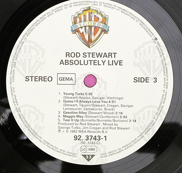  Rod Stewart Absolutely Live (2 LP) в продаже