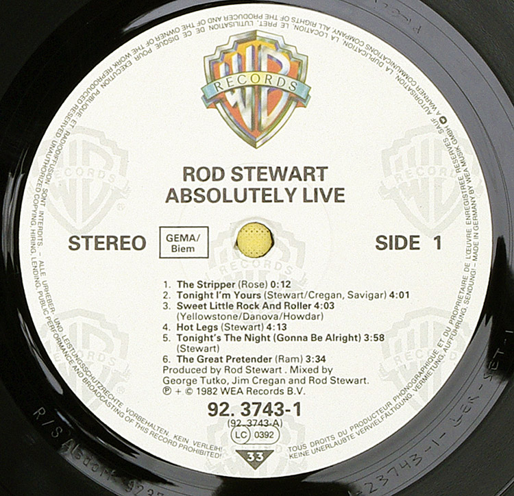  Rod Stewart Absolutely Live (2 LP) в продаже