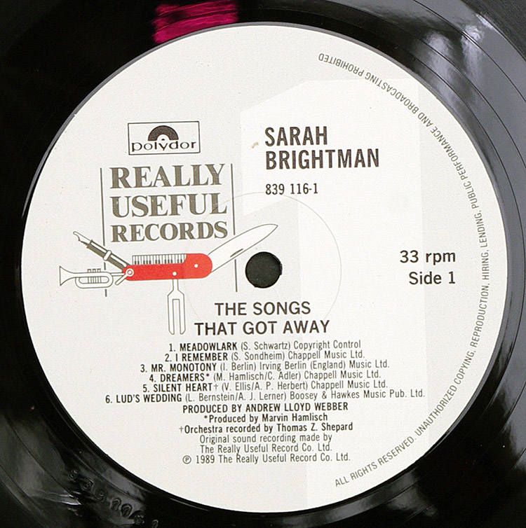  SARA BRIGHTMAN The Songs That Got Away в продаже