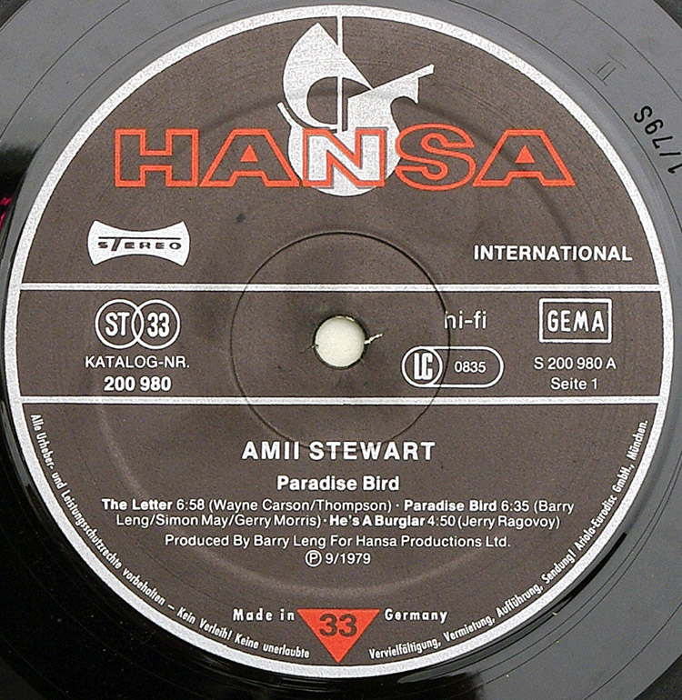  AMII STEWART Paradise Bird в продаже