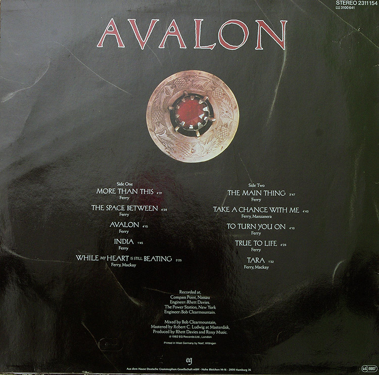  ROXY MUSIC Avalon в продаже