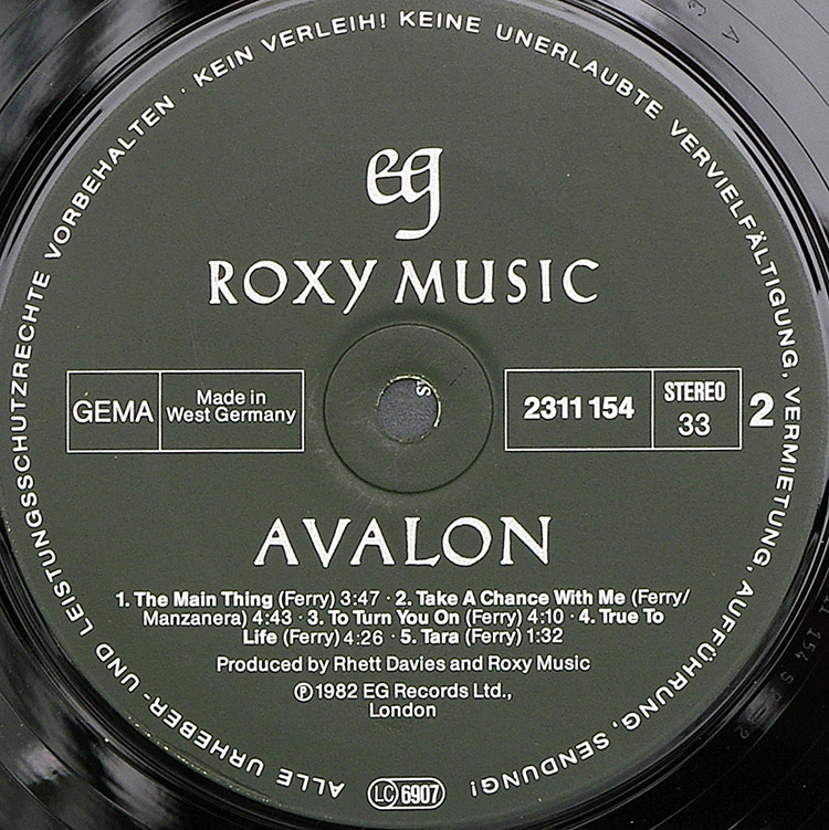  ROXY MUSIC Avalon в продаже