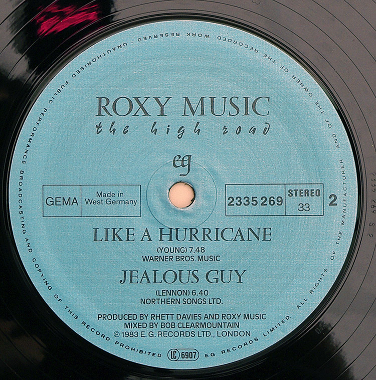  ROXY MUSIC The High Road в продаже