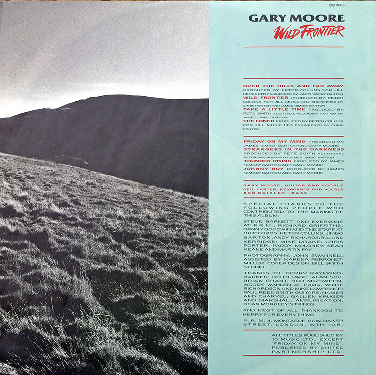  Gary Moore Wild Frontier в продаже