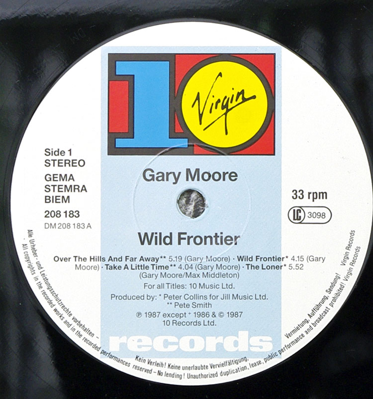  Gary Moore Wild Frontier в продаже