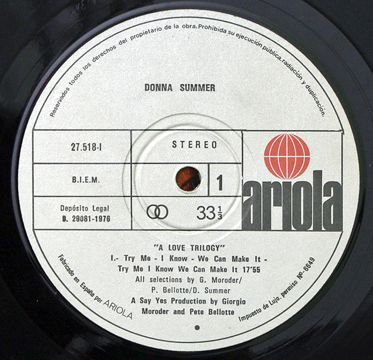  Donna Summer A Love Trilogy  в продаже