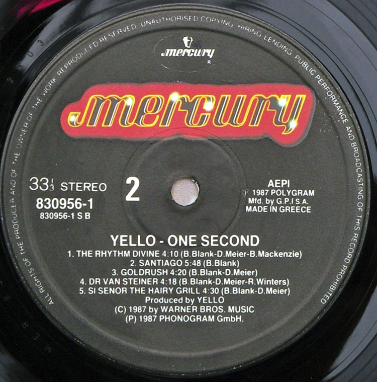  Yello One second в продаже