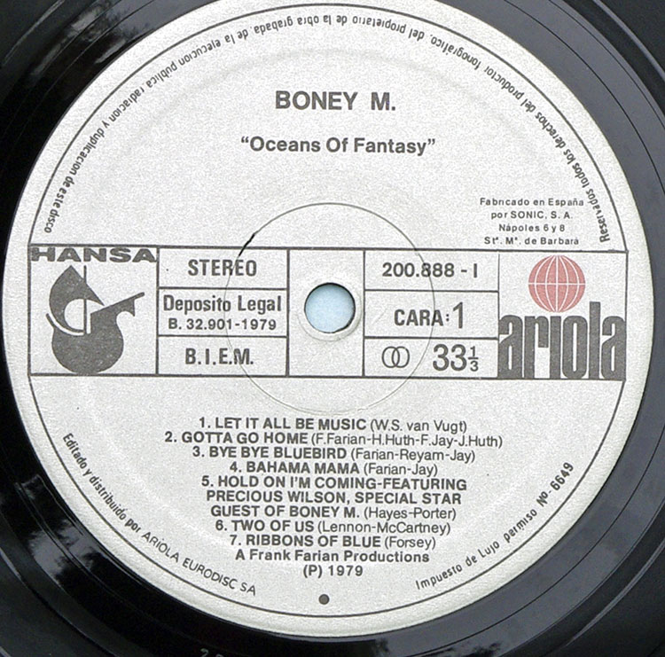  BONEY M Oceans of Fantasy в продаже