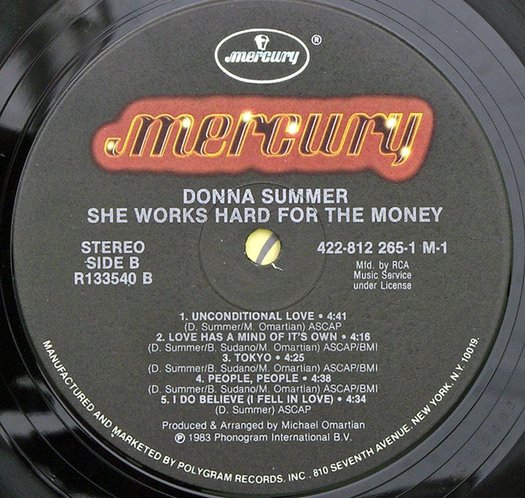  Donna Summer She works hard for the money  в продаже
