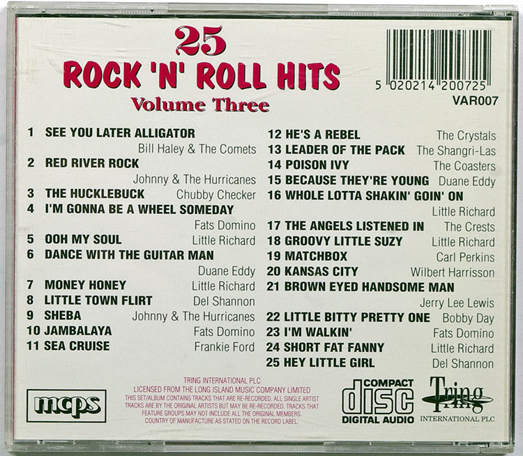  25 ROCK'N'ROLL HITS Volume 3. в продаже