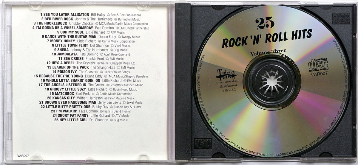  25 ROCK'N'ROLL HITS Volume 3. в продаже