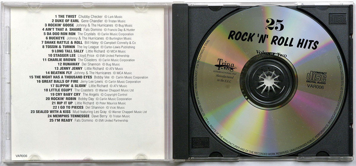  25 ROCK'N'ROLL HITS Volume 2. в продаже