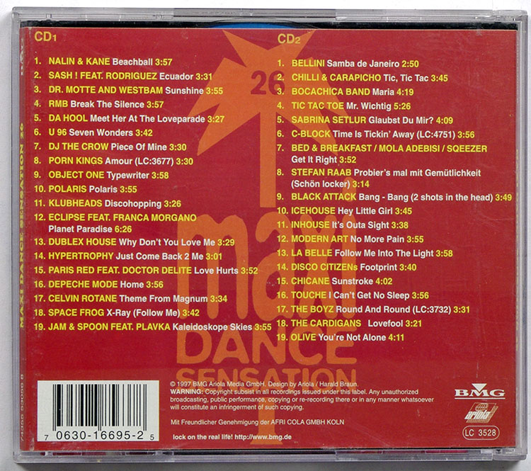  MAXI DANCE SENSATION (2 CD)  # 26 в продаже