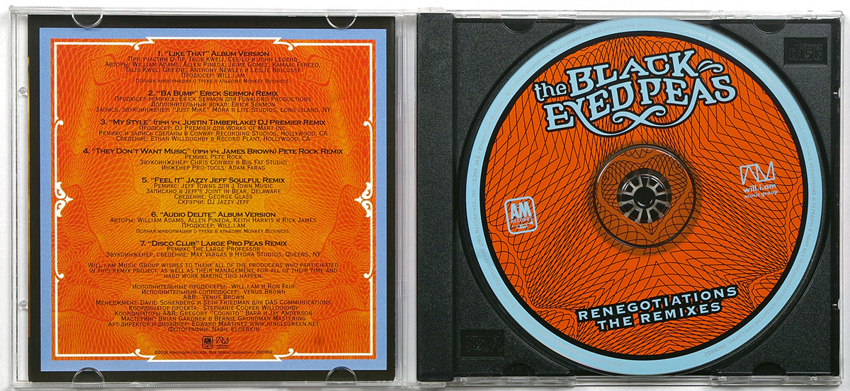  THE BLACK EYED PEAS  Renegotiations (The Remixes) в продаже