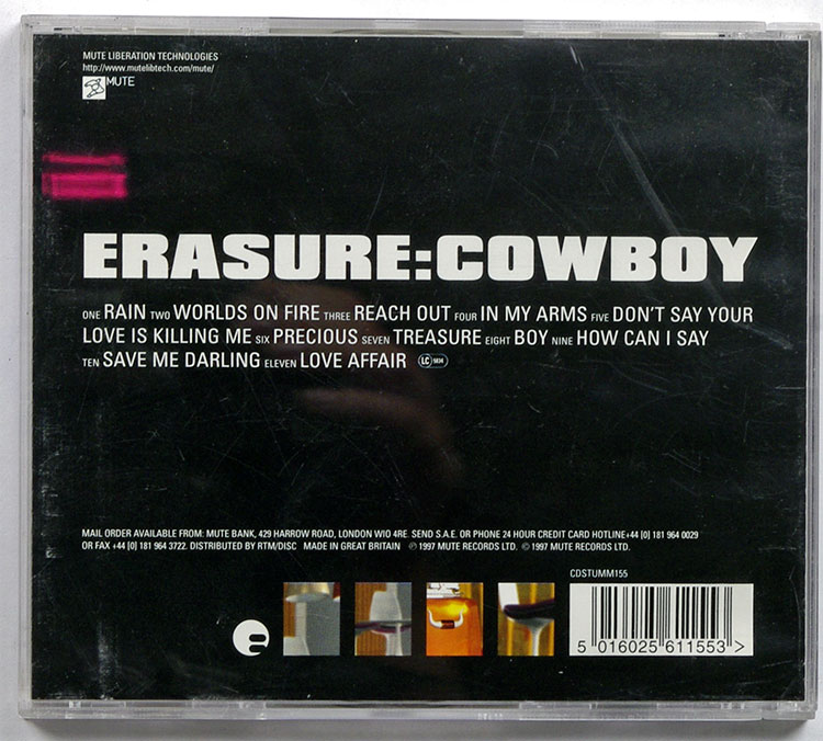  ERASURE Cowboy в продаже