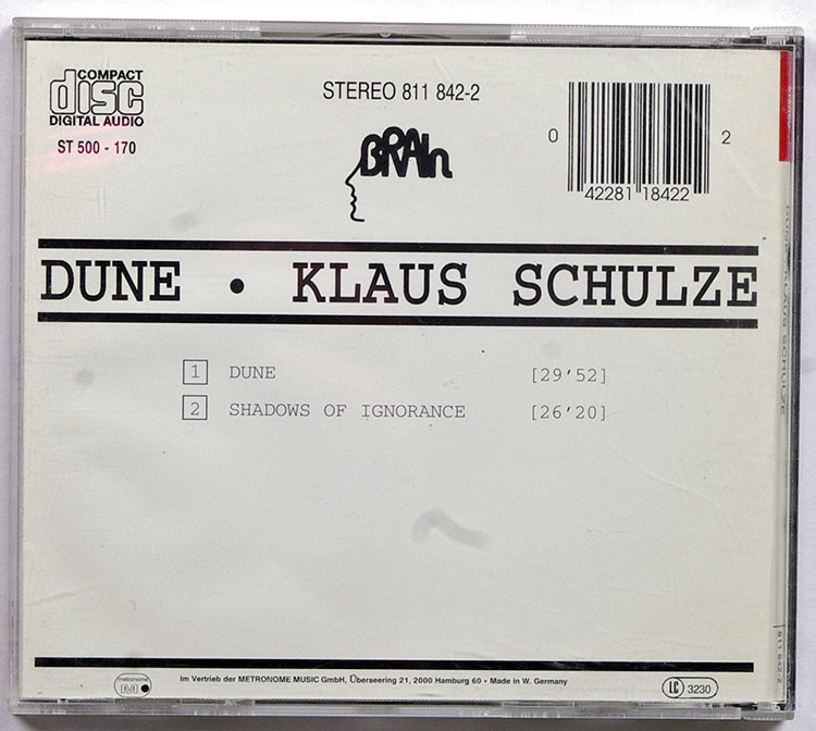  KLAUS SCHULZE Dune в продаже