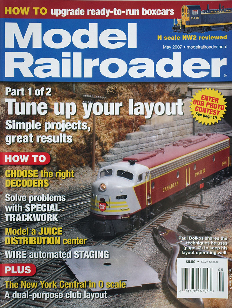  Model Railroader 5/2007 в продаже