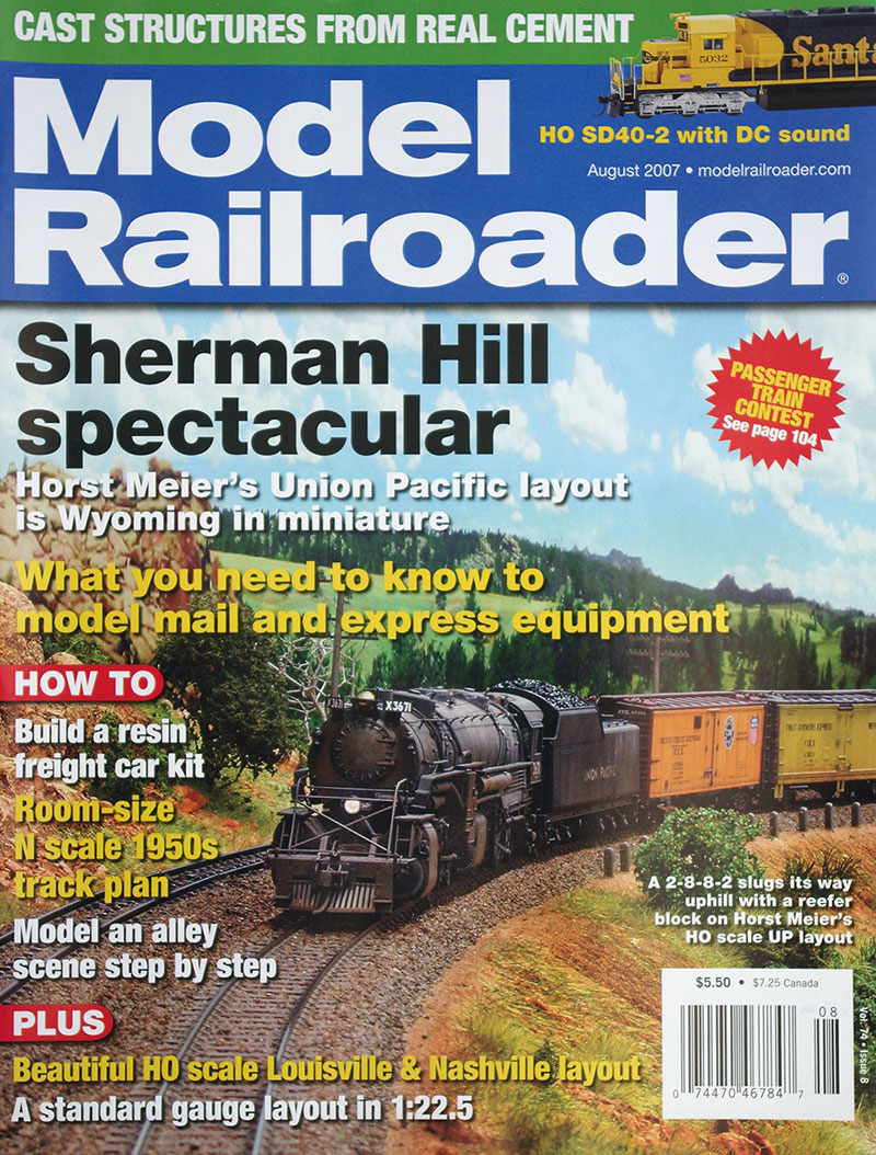  Model Railroader 8/2007 в продаже