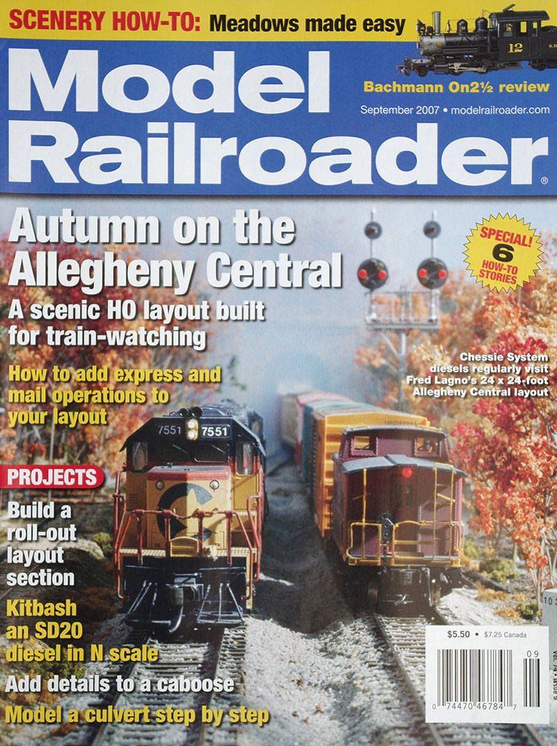  Model Railroader 9/2007 в продаже