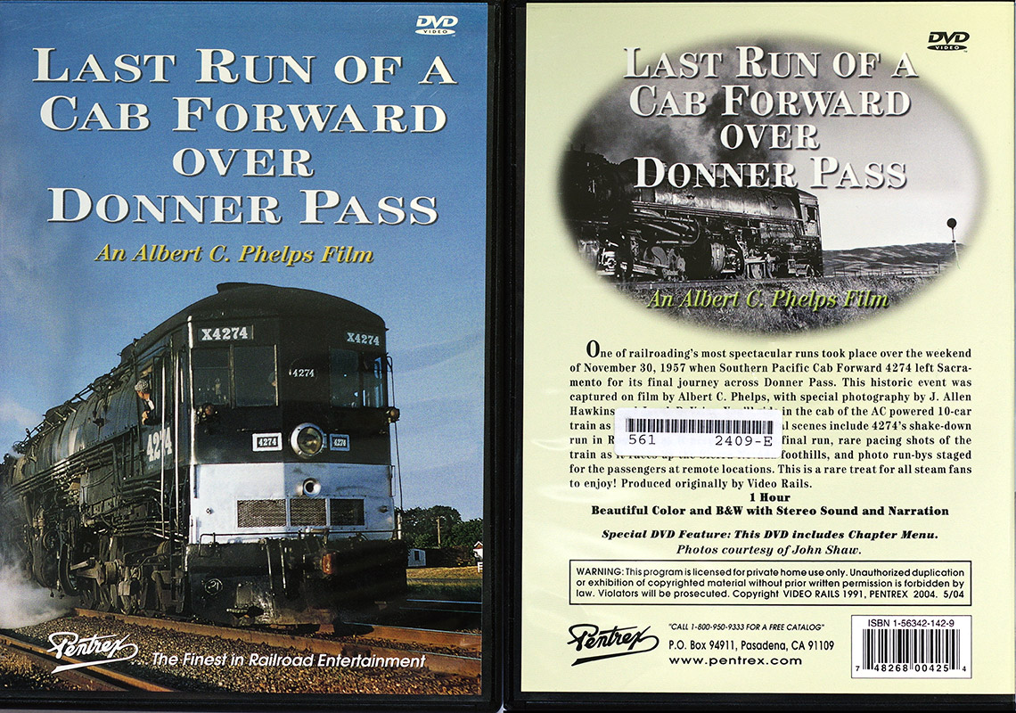  Last Run of a Cab Forward over Donner Pass (DVD)  в продаже