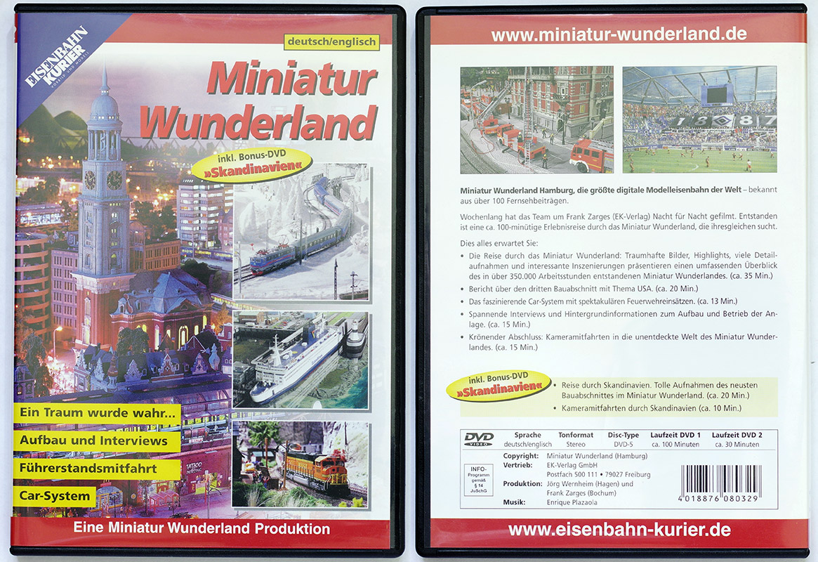  Miniatur Wunderland c дополнительным диском-бонусом Skandinavien (2 DVD в комплекте)  в продаже