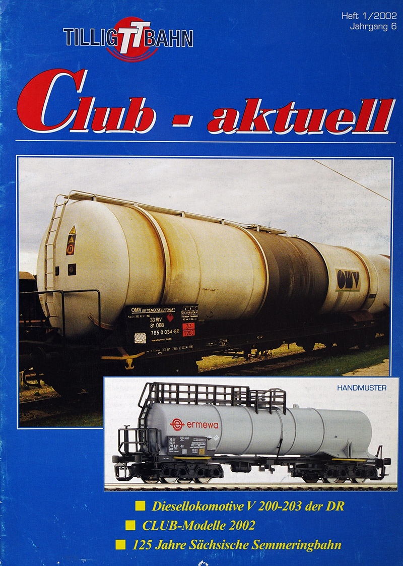  TILLIG TT BAHN Club-aktuell 1/2002 в продаже