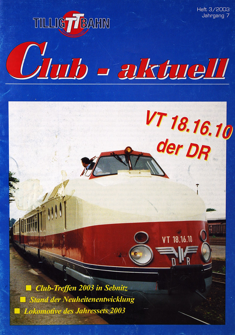  TILLIG TT BAHN Club-aktuell 3/2003 в продаже
