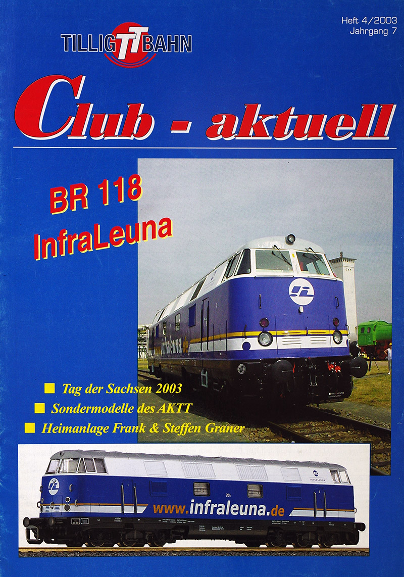  TILLIG TT BAHN Club-aktuell 4/2003 в продаже