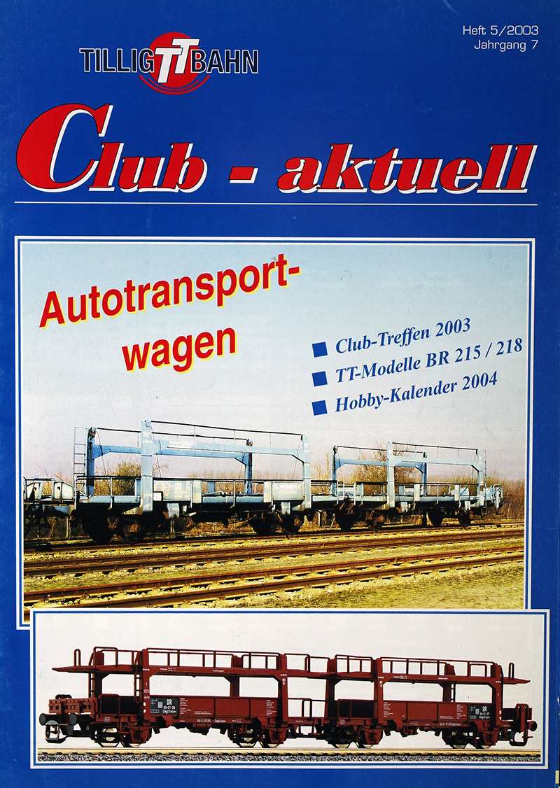  TILLIG TT BAHN Club-aktuell 5/2003 в продаже
