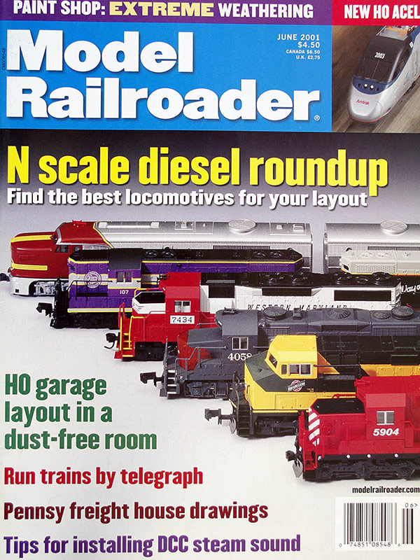  Model Railroader 6/2001 в продаже