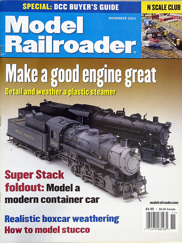  Model Railroader 11/2001 в продаже