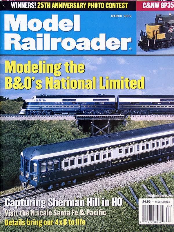  Model Railroader 3/2002 в продаже