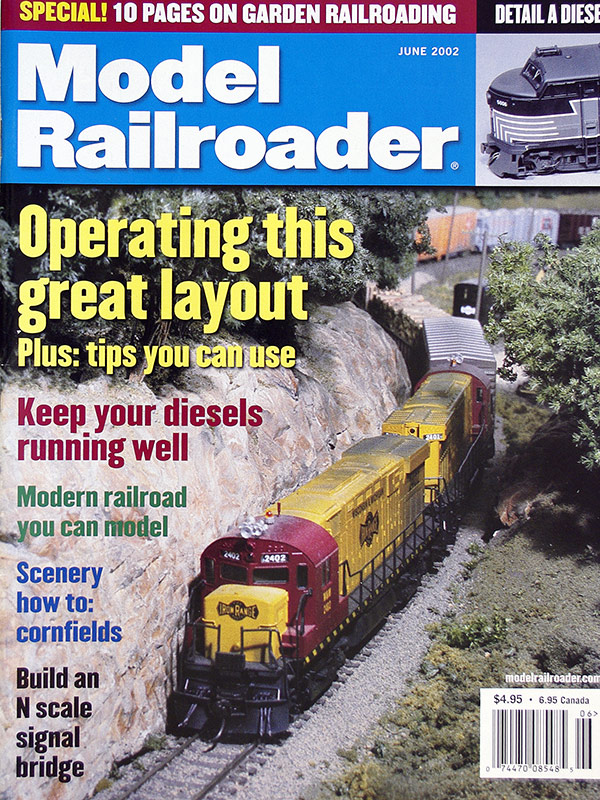  Model Railroader 6/2002 в продаже