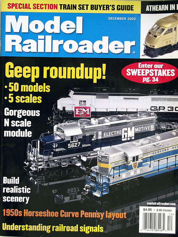  Model Railroader 12/2002 в продаже