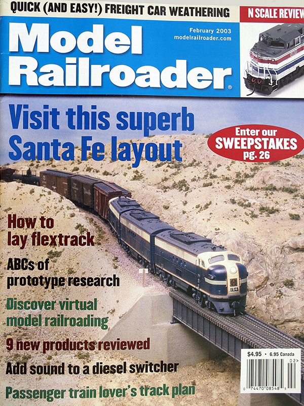  Model Railroader 2/2003 в продаже