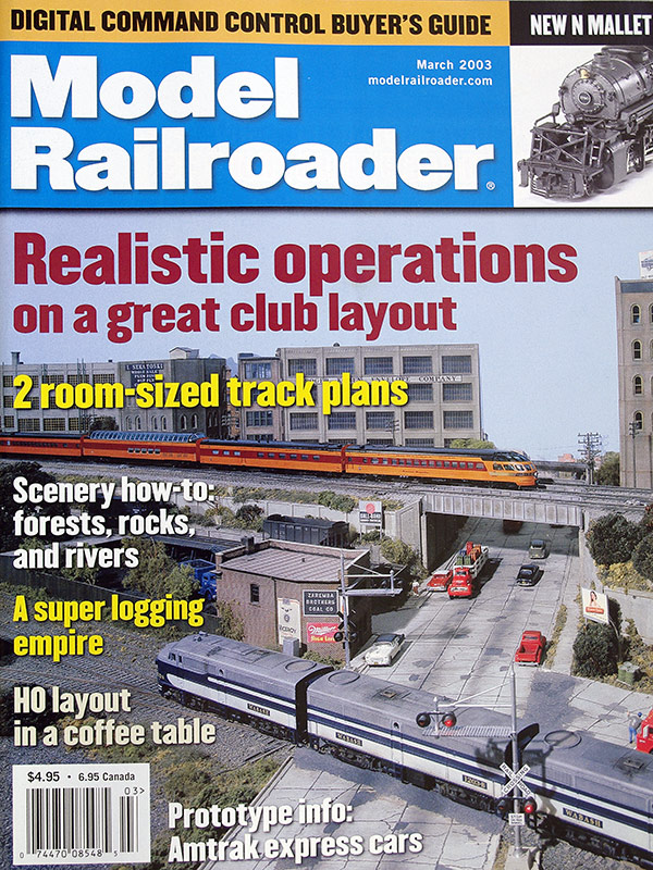  Model Railroader 3/2003 в продаже