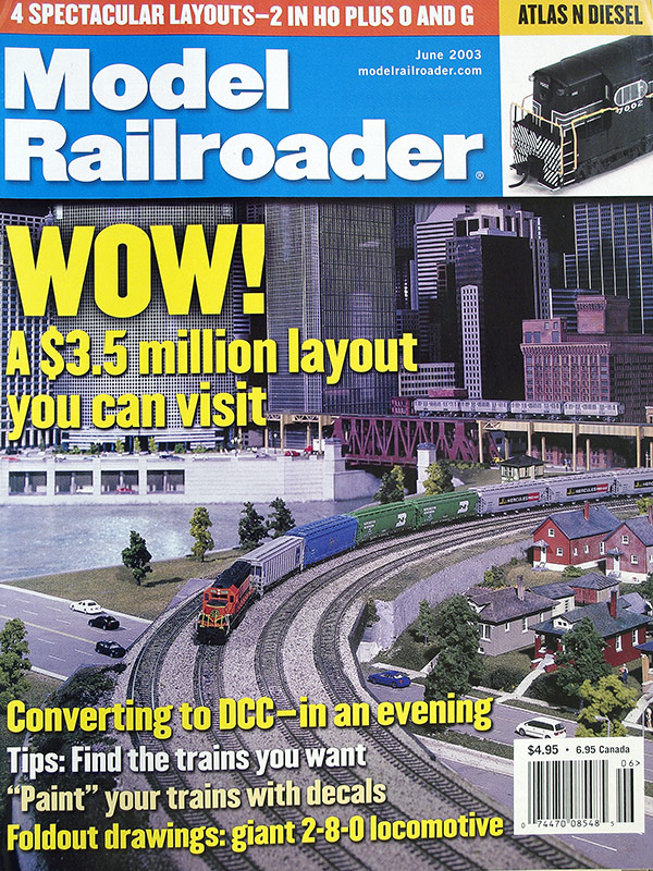  Model Railroader 6/2003 в продаже