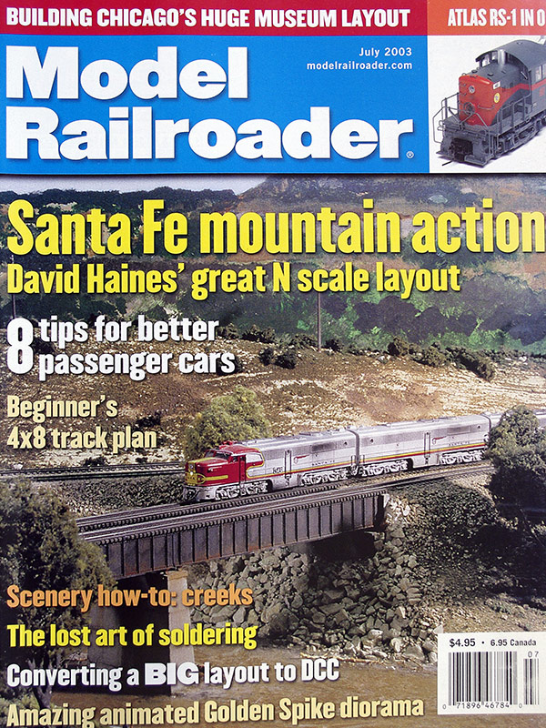  Model Railroader 7/2003 в продаже