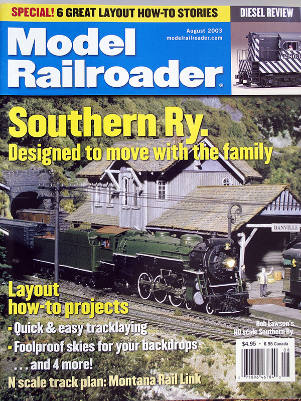  Model Railroader 8/2003 в продаже