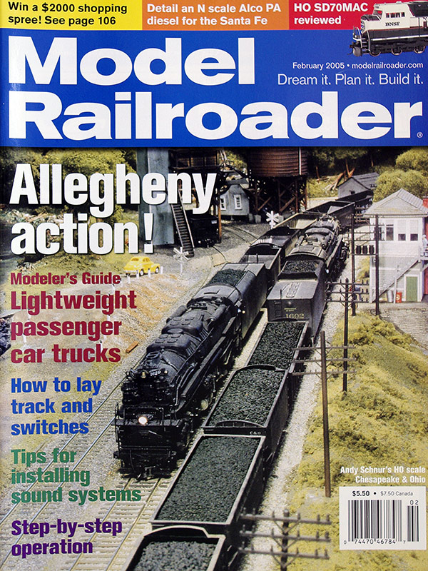  Model Railroader 2/2005 в продаже