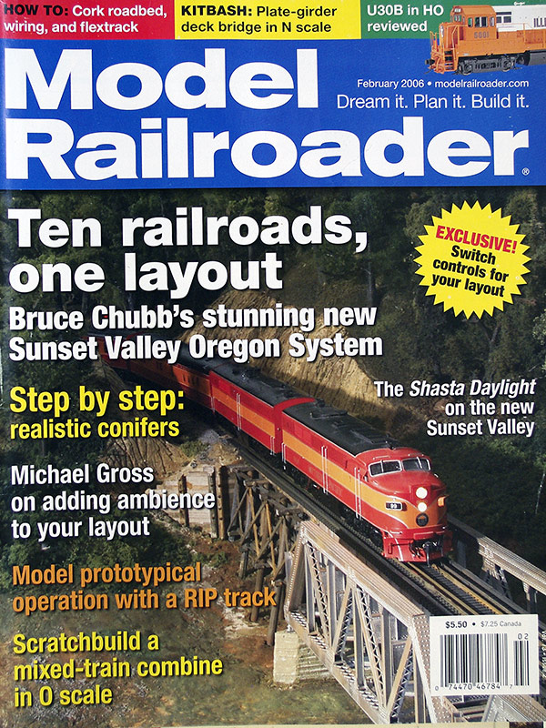  Model Railroader 2/2006 в продаже