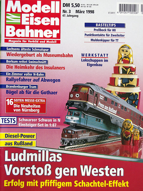  Modell EisenBahner 3/1998 в продаже