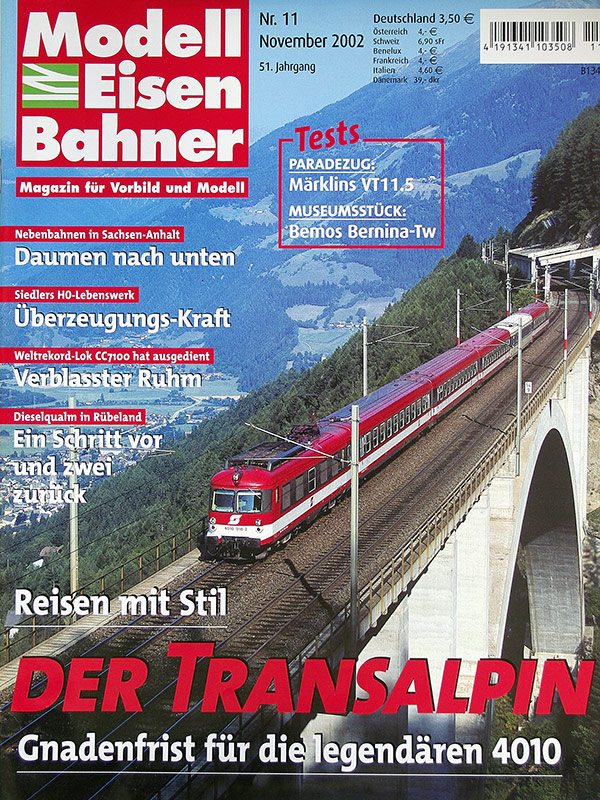  Modell EisenBahner 11/2002 в продаже